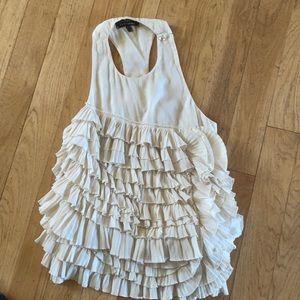 Robert Rodriquez RacerBack Ruffle tank top size 6